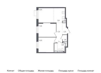 3-комнатная квартира на продажу, 51.9 м2, городской округ Солнечногорск