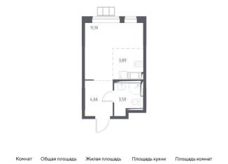 Продаю квартиру студию, 23.2 м2, село Ям