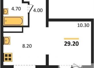 Однокомнатная квартира на продажу, 29.2 м2, Новосибирск, улица Николая Островского, 195/1, ЖК Галактика