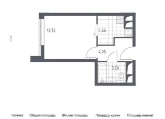 Продажа квартиры студии, 25.8 м2, деревня Раздоры, жилой комплекс Спутник, к15