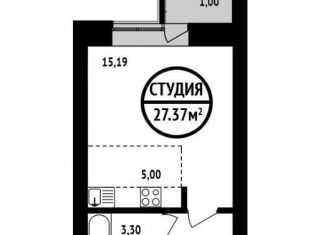 Продам квартиру студию, 27 м2, Уфа, ЖК 8 Марта, улица Асхата Мирзагитова, 10/1