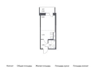 Продам квартиру студию, 21 м2, Колпино, Балканская дорога, 10к2, ЖК Новое Колпино