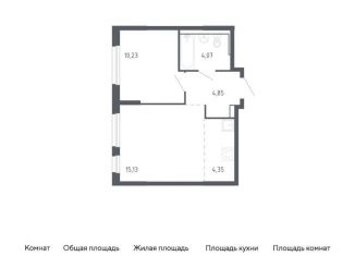 Продам двухкомнатную квартиру, 38.6 м2, Тюмень, жилой комплекс Чаркова 72, 1.3