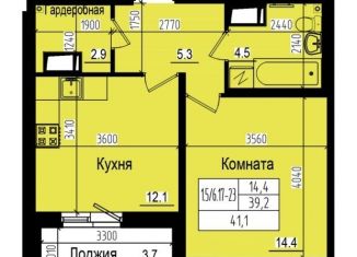 Однокомнатная квартира на продажу, 41.1 м2, посёлок Парголово, Ольгинская дорога, 3/20