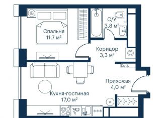 Продам 1-ком. квартиру, 39.7 м2, Москва, жилой комплекс Сити Бэй, к6, ЖК Сити Бэй