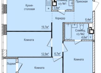 Продается 3-ком. квартира, 80.4 м2, Ижевск, ЖК Покровский