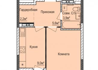 Продажа 1-ком. квартиры, 36 м2, Ижевск, ЖК Покровский