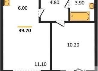 Продажа 1-комнатной квартиры, 39.6 м2, Новосибирск, метро Площадь Гарина-Михайловского, 1-я Чулымская улица, 12с