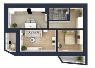 Двухкомнатная квартира на продажу, 65.4 м2, Ярославль, 1-й переулок Слепнева, 6