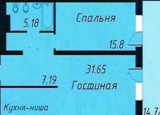 2-ком. квартира на продажу, 67.7 м2, Красноярск, улица Ладо Кецховели, 34, Железнодорожный район