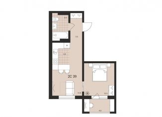 Продажа квартиры студии, 39 м2, Обь, Геодезическая улица, 6Вк2