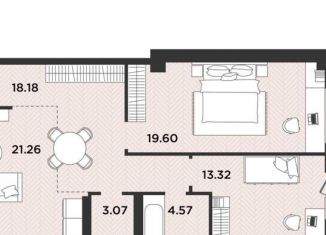 Продаю 2-ком. квартиру, 81.4 м2, Архангельск, Ленинградский проспект, 105