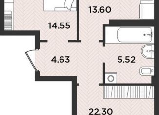 Продам 2-комнатную квартиру, 63.1 м2, Архангельск, Ленинградский проспект, 105