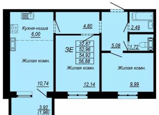 Продаю 3-комнатную квартиру, 80.3 м2, Хабаровск, улица Героев Пассаров