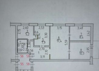 Продажа 4-комнатной квартиры, 61.8 м2, рабочий посёлок Углеуральский, улица Гагарина, 7