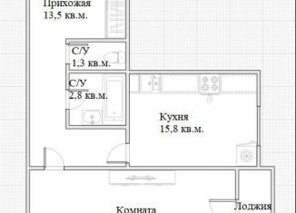Продам однокомнатную квартиру, 56.3 м2, Санкт-Петербург, Зеленогорская улица, 7, ЖК Светлана