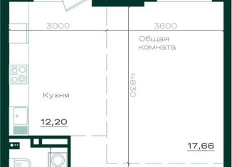 Продается однокомнатная квартира, 45.5 м2, Барнаул, Привокзальная улица, 21, Железнодорожный район