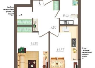 Продам 1-комнатную квартиру, 49.9 м2, Орловская область