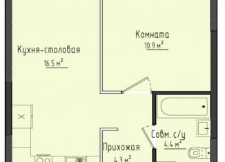 Однокомнатная квартира на продажу, 36.1 м2, село Первомайский, ЖК Город Оружейников