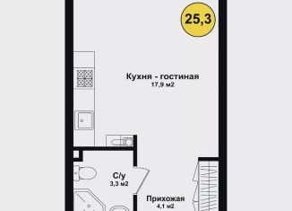Продаю квартиру студию, 25.3 м2, Астраханская область