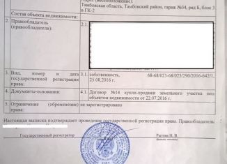 Продажа гаража, 24 м2, посёлок Строитель