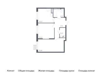 2-комнатная квартира на продажу, 54 м2, Москва, жилой комплекс Молжаниново, к1, метро Пятницкое шоссе
