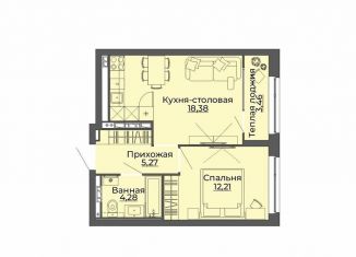 Продается 1-комнатная квартира, 43.6 м2, Екатеринбург, Верх-Исетский район, Красноуфимская улица