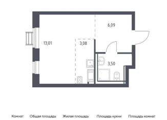 Продам квартиру студию, 25.7 м2, село Ям, ЖК Прибрежный Парк, жилой комплекс Прибрежный Парк, к6.2