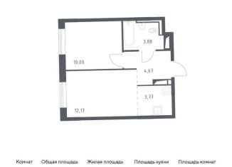 Продажа 1-комнатной квартиры, 34.5 м2, деревня Лаголово, жилой комплекс Квартал Лаголово, 2