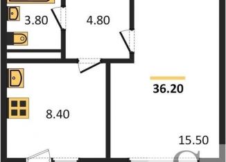 Продается 1-комнатная квартира, 36.2 м2, Новосибирск, улица Лобачевского, 51/1, метро Заельцовская