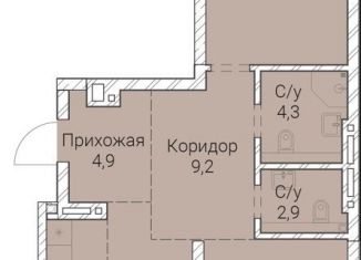 2-ком. квартира на продажу, 88.3 м2, Новосибирск, Овражная улица, 2А, Заельцовский район