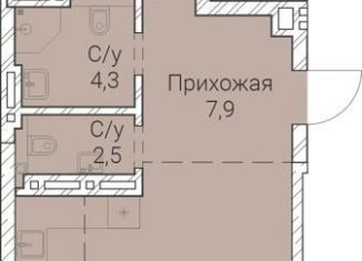 Продается 1-ком. квартира, 68.1 м2, Новосибирск, Овражная улица, 2А