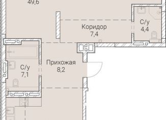 Продаю однокомнатную квартиру, 114.8 м2, Новосибирск, Овражная улица, 2А