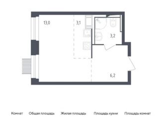 Продается квартира студия, 25.5 м2, Мытищи, жилой комплекс Мытищи Парк, к4.2, ЖК Мытищи Парк