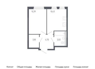 Продается 1-ком. квартира, 32.6 м2, Тюмень, жилой комплекс Чаркова 72, 1.2, Ленинский округ