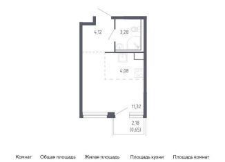 Продаю квартиру студию, 23.5 м2, Тюмень, Ленинский округ, жилой комплекс Чаркова 72, 1.2