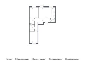 Продается 2-комнатная квартира, 69 м2, деревня Столбово, проспект Куприна, 36к1