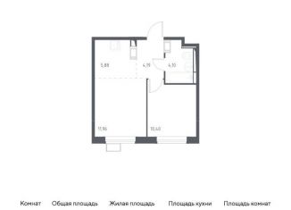 Продается однокомнатная квартира, 36.5 м2, поселение Рязановское, ЖК Алхимово, улица Уточкина, 5к1