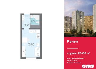 Квартира на продажу студия, 20.9 м2, Санкт-Петербург, метро Академическая