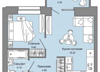 2-комнатная квартира на продажу, 38 м2, Пермский край