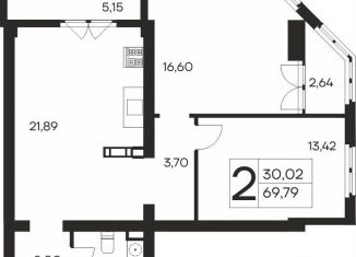 Продам 2-комнатную квартиру, 69.8 м2, Ялта
