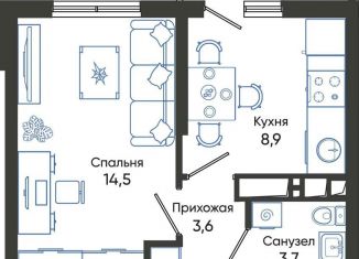 Продается 1-комнатная квартира, 31.7 м2, Новороссийск