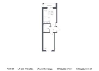 Продаю 1-комнатную квартиру, 42.2 м2, посёлок Песочный
