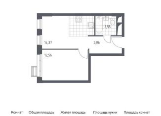 Продается 1-комнатная квартира, 35.5 м2, Красногорск, жилой комплекс Спутник, к15