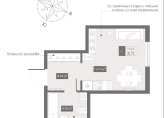 Квартира на продажу студия, 21.7 м2, Санкт-Петербург, Коломяжский проспект, 4, метро Пионерская