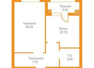 1-комнатная квартира на продажу, 42 м2, Ставропольский край, улица 50 лет ВЛКСМ, 11