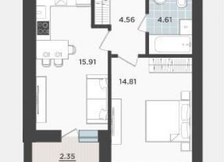 Продажа 1-комнатной квартиры, 44.6 м2, Калининградская область
