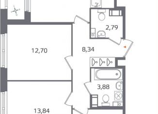 Продажа трехкомнатной квартиры, 77.5 м2, Санкт-Петербург, муниципальный округ Финляндский
