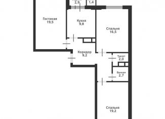 Продается 3-комнатная квартира, 84.8 м2, посёлок Развилка, жилой комплекс Три Квартала, к11, ЖК Три Квартала