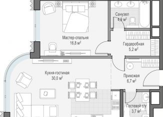 Продаю однокомнатную квартиру, 67.2 м2, Москва, ЦАО